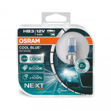 Комплект галогенових ламп Osram HB3 12V 60W P20d Cool Blue Intense Next Gen +100% 2шт/комп (9005CBN-HCB)