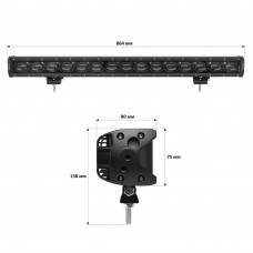 Світлодіодна фара-люстра StarLight 150watt 10-30V IP68 (lsb-lens-150)