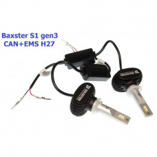 Комплект світлодіодних ламп Baxster S1 gen3 H27 5000K CAN+EMS (2 шт.)