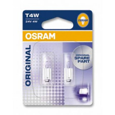 Комплект галогенових ламп OSRAM 3930-02B T4W 24V Ba9S 10X2 Blister