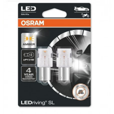 Комплект світлодіодних ламп OSRAM 7507DYP-02B PY21W 12V BAU15s Amber 2 шт. blister