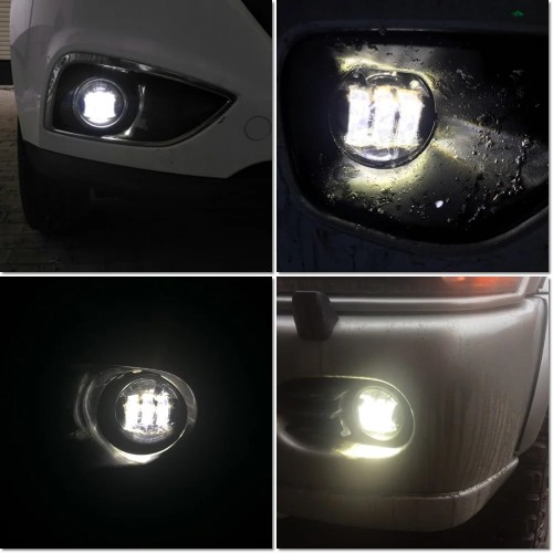 Комплект протитуманних LED фар StarLight SB-350 D=90мм біле світло (Renault, Citroen, Ford, Mitsubishi, Opel, Peugeot, Subaru)