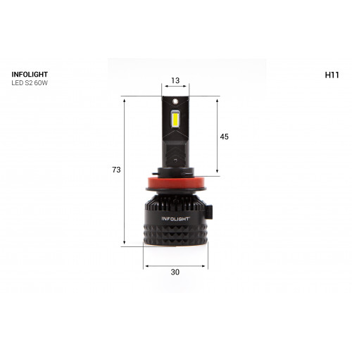 Комплект світлодіодних ламп Infolight S2 H11 60W