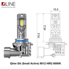 Комплект світлодіодних ламп Qline SA (Small Active) HB3 9005 6000K (2шт)