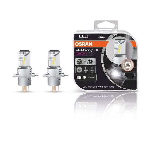 Комплект светодиодных ламп Osram 64193DWESY-HCB H4/H19 12V 6500K LEDriving 18/19W HL EASY