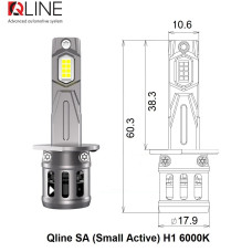 Комплект світлодіодних ламп Qline SA (Small Active) H1 6000K (2шт)