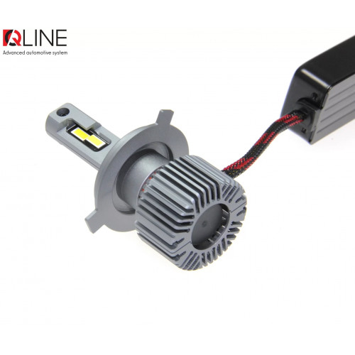 Комплект світлодіодних ламп QLine Ultra +200% 55W H4 6000K (2шт.) 12V