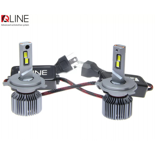 Комплект світлодіодних ламп QLine Ultra +200% 55W H4 6000K (2шт.) 12V