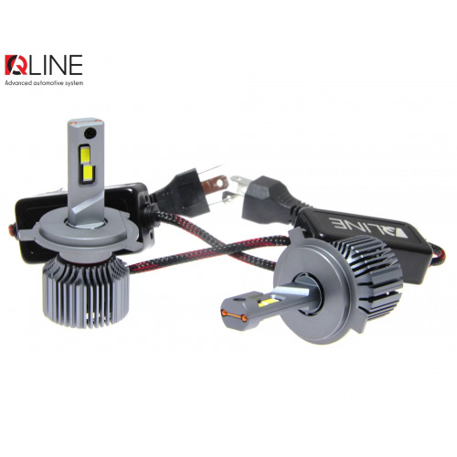 Комплект світлодіодних ламп QLine Ultra +200% 55W H4 6000K (2шт.) 12V