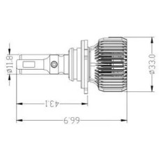 Комплект світлодіодних ламп Prime-X R Pro 9006 (5000K) (2 шт)