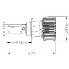 Комплект світлодіодних ламп Prime-X R Pro P13 (5000K) (2 шт)