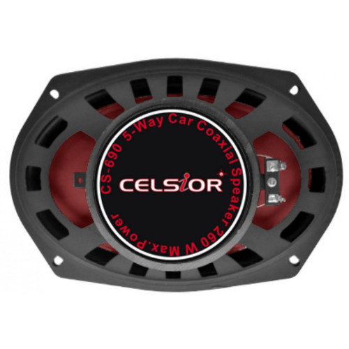 Коаксіальна акустична система Celsior CS-690 red