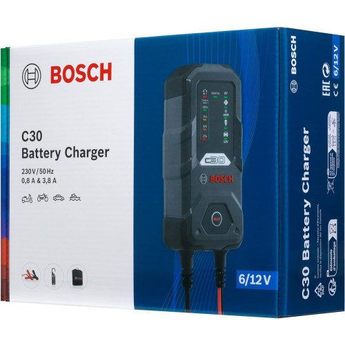 Зарядное устройство для аккумуляторов Bosch C30 6/12V 3.8A (0189911030)