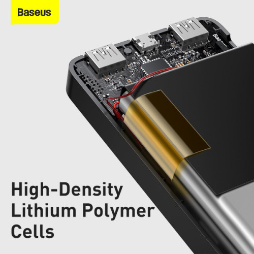 Повербанк Baseus Bipow Digital Display 30000mAh 15W 3A 2USB+Type-C чорний