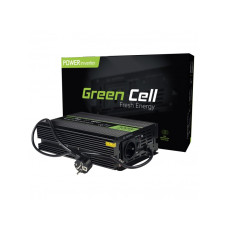 Перетворювач напруги Green Cell INV07 12V to 230V 300W/600W чистый синус для центрального опалення та насосів 