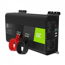 Перетворювач напруги Green Cell INV09 12V to 230V 1000W/2000W чистый синус