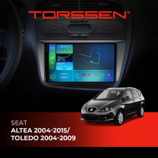 Штатна магнітола Torssen 2K Seat Altea 04-15/Toledo 04-09 F9432 4G Carplay DSP