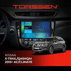 Штатна магнітола Torssen Nissan Xtrail/Qashqai 2013+ AC/Climate F10116