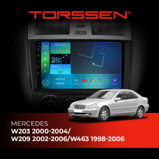 Штатна магнітола Torssen Mercedes W203 00-04/W209 02-06/W463 98-06 F9232 4G Carplay DSP