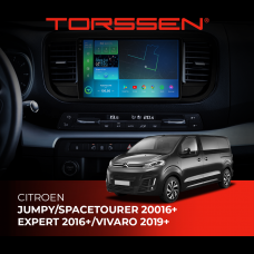 Штатна магнітола Torssen 2K Citroen Jumpy/SpaceTourer 16+/Expert 16+/Vivaro 19+ F9332 4G Carplay DS