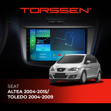 Штатна магнітола Torssen Seat Altea 04-15/Toledo 04-09 NF9 Carplay