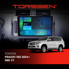 Штатна магнітола Torssen Toyota Prado 150 2014+ 360 V1 FL10 4+64Gb 4G Carplay DSP