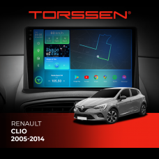 Штатна магнітола Torssen 2K Renault Clio 05-14 FL9 4+64Gb 4G Carplay DSP