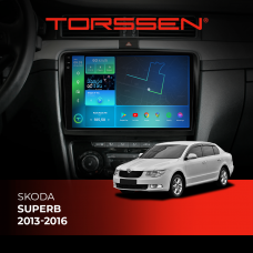 Штатна магнітола Torssen 2K Skoda Superb 13-16 F10464 4G Carplay DSP