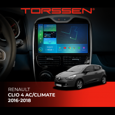 Штатна магнітола Torssen 2K DTS Renault Clio 4 AC/Climate 16-18 F9432 4G Carplay DSP