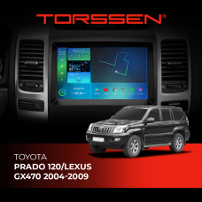 Штатна магнітола Torssen 2K DTS Toyota Prado 120/Lexus GX470 04-09 F9432 4G Carplay DSP