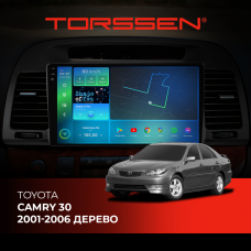 Штатна магнітола Torssen 2K Toyota Camry 30 01-06 дерево F98256 4G Carplay DSP