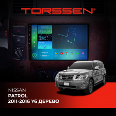 Штатна магнітола Torssen Nissan Patrol 11-16 Y6 дерево F9432 4G Carplay DSP