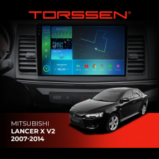 Штатна магнітола Torssen 2K Mitsubishi Lancer X V2 2007-2014 F98256 4G Carplay DSP