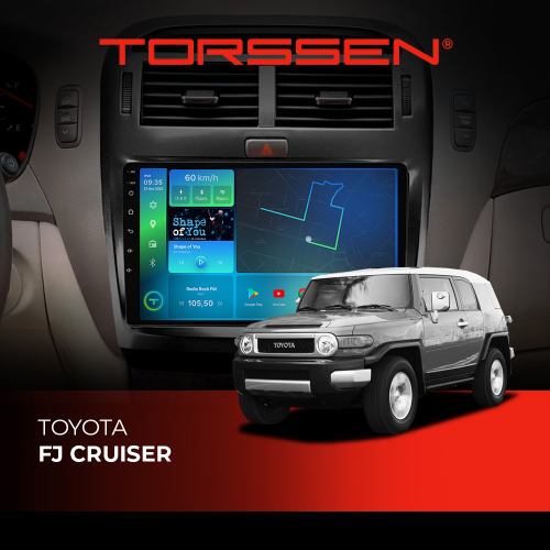 Штатна магнітола Torssen Toyota FJ Cruiser FL10 4+64Gb 4G Carplay DSP