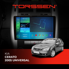 Штатна магнітола 2K Torssen Kia Cerato 2005 universal FL9 4+64Gb 4G Carplay DSP