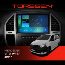 Штатна магнітола Torssen 2K Mercedes Vito W447 2014+ F10232 4G Carplay DSP