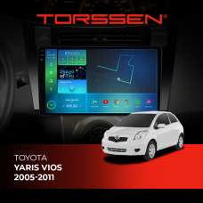 Штатна магнітола Torssen 2K Toyota Yaris Vios 05-11 FL9 4+64Gb 4G Carplay DSP