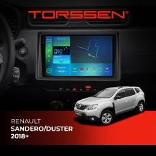 Штатна магнітола Torssen 2K Renault Sandero/Duster 18+F106128 4G Carplay DSP