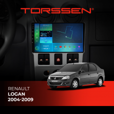 Штатна магнітола Torssen Renault Logan 2004-2009 F98256 4G Carplay DSP