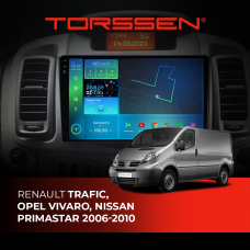 Штатна магнітола Torssen 2K DTS Renault Trafic,Vivaro, Primastar 06-10 F10432 4G Carplay DSP