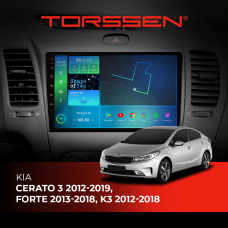 Штатна магнітола Torssen Kia Cerato 3 12-19,Forte 13-18,K3 12-18 F9232 4G Carplay DSP