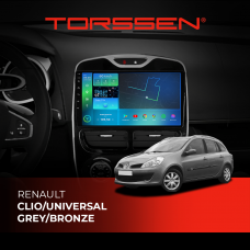 Штатная магнитола Torssen Renault Clio/Universal Grey/Bronze F98256 4G Carplay DSP