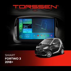 Штатна магнітола Torssen 2K Smart ForTwo 3 18+ FL9 4+64Gb 4G Carplay DSP