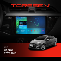 Штатная магнитола Torssen Kia K2/Rio 17-18 F98256 4G Carplay