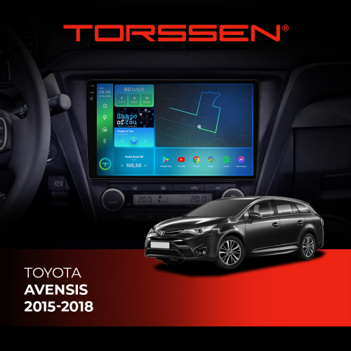 Штатна магнітола Torssen 2K DTS Toyota Avensis 2015-2018 F9432 4G Carplay DSP