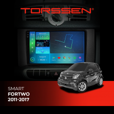 Штатна магнітола Torssen 2K DTS Smart ForTwo 11-17 F9432 4G Carplay DSP