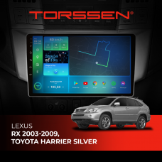 Штатная магнитола Torssen Lexus RX 03-09, Toyota Harrier Silver F96128 4G Carplay DSP