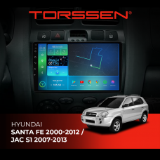 Штатна магнітола Torssen Hyundai Santa Fe 00-12 / Jac S1 07-13 F98256 4G Carplay DSP