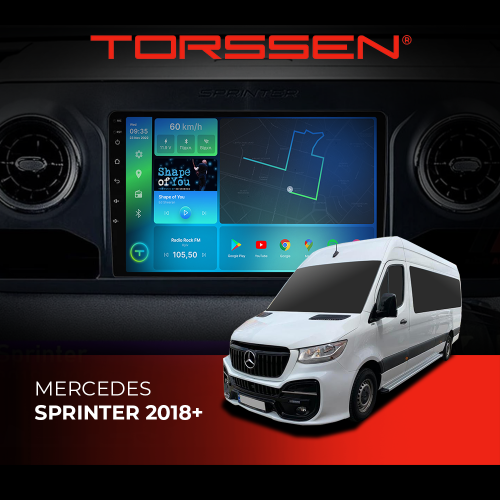 Штатна магнітола Torssen Mercedes Sprinter 2018+ F108256 4G Carplay