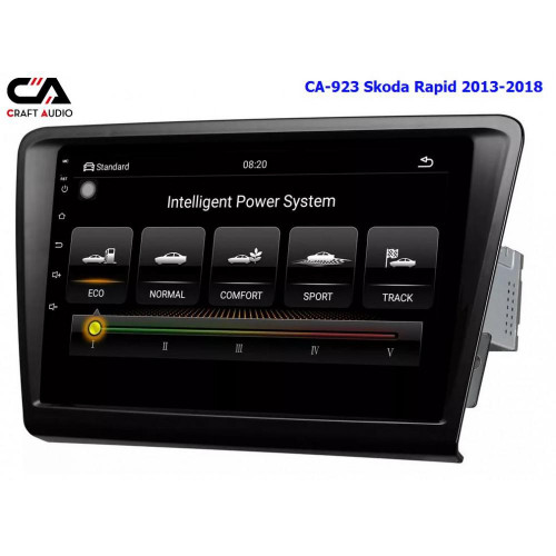 Штатна автомагнітола CraftAudio CA-923 Skoda Rapid 2013-2018